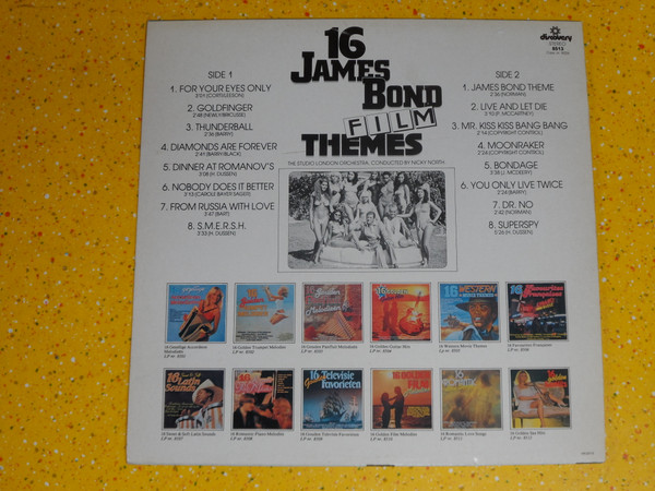 The Studio London Orchestra - 16 James Bond Film Themes tweedehands film/tv LP bij Run4Records