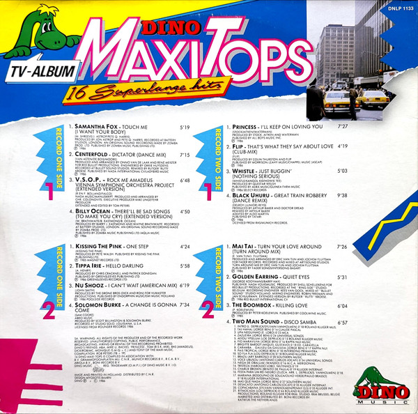 Various - 16 Dino Maxi Tops tweedehands verzamel LP bij Run4Records