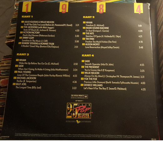 Various - 25 Jaar Popmuziek - 1984 tweedehands verzamel LP bij Run4Records