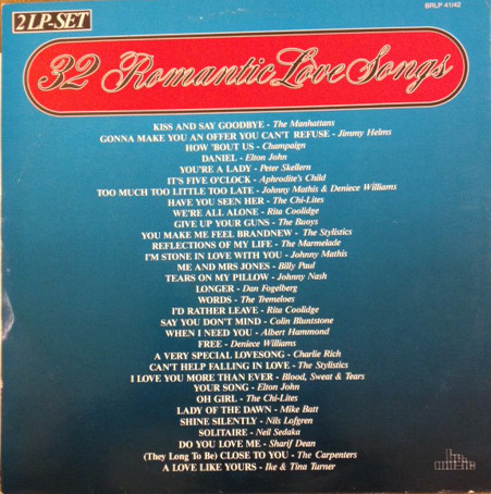 Various - 32 Romantic Love Songs tweedehands verzamel LP bij Run4Records