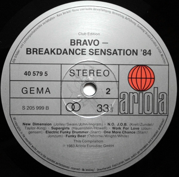 Various - Breakdance Sensation '84 tweedehands verzamel LP bij Run4Records