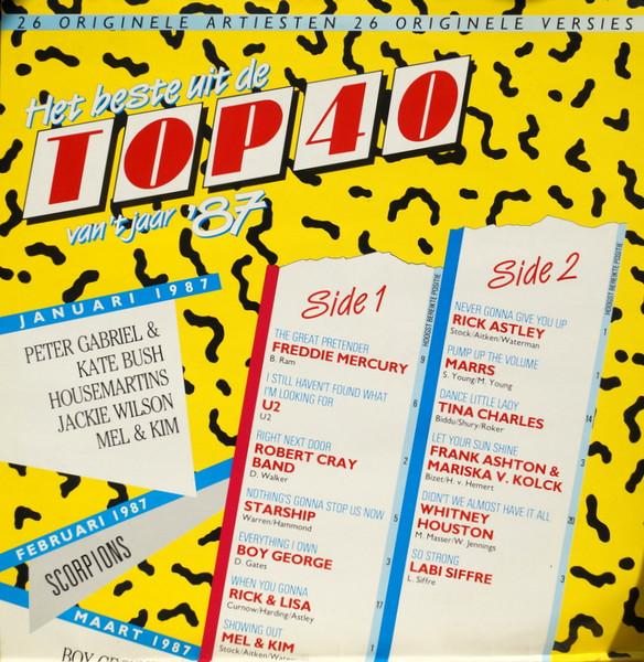 Various - Het Beste Uit De Top 40 Van 't Jaar '87 tweedehands verzamel LP bij Run4Records