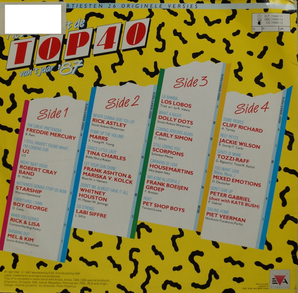 Various - Het Beste Uit De Top 40 Van 't Jaar '87 tweedehands verzamel LP bij Run4Records