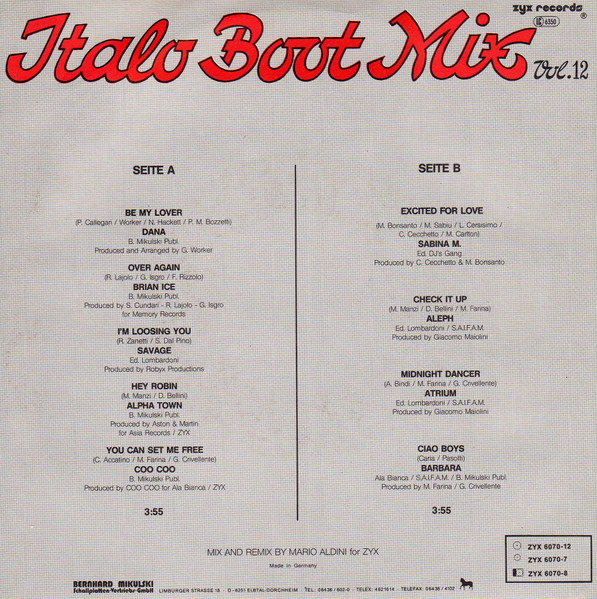 Various - Italo Boot Mix Vol. 12 tweedehands 7 inch LP bij Run4Records