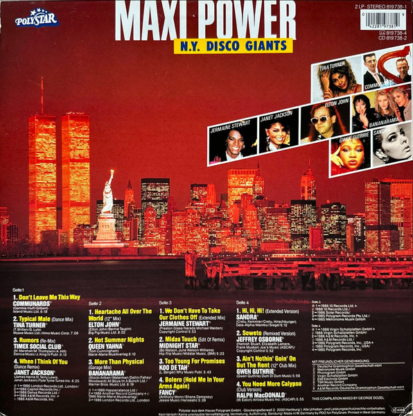 Various - Maxi Power - N.Y. Disco Giants tweedehands disco LP bij Run4Records
