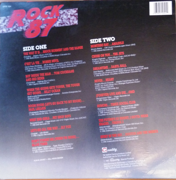 Various - Rock 87 tweedehands verzamel LP bij Run4Records
