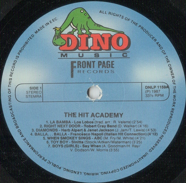 Various - The Hit Academy Volume 1 tweedehands verzamel LP bij Run4Records