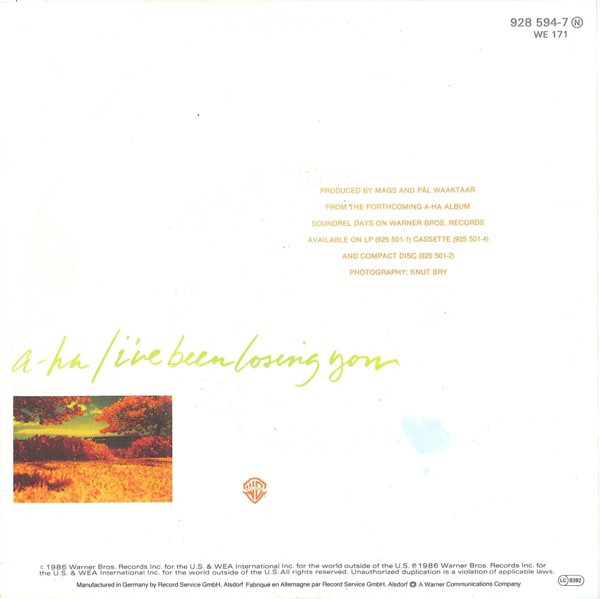 a-ha - I've Been Losing You tweedehands 7 inch LP bij Run4Records