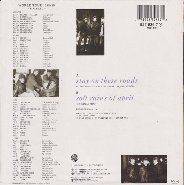 a-ha - Stay On These Roads tweedehands 7 inch LP bij Run4Records