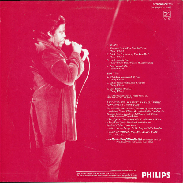 Barry White - Just Another Way To Say I Love You tweedehands soul LP bij Run4Records
