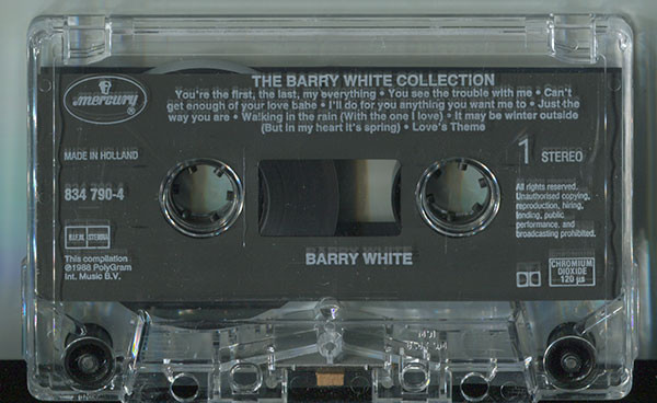 Barry White - The Collection tweedehands cassette LP bij Run4Records