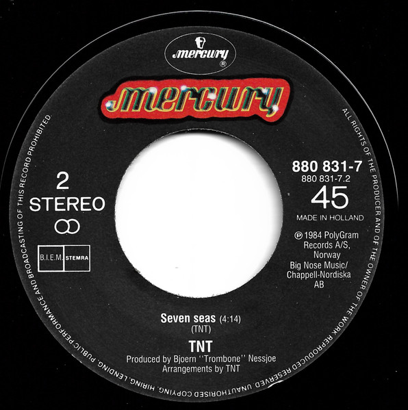 Bon Jovi, TNT (15) - Hardest Part Is The Night / Seven Seas tweedehands 7 inch LP bij Run4Records
