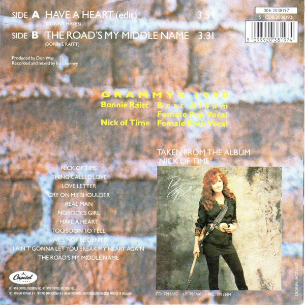 Bonnie Raitt - Have A Heart tweedehands 7 inch LP bij Run4Records