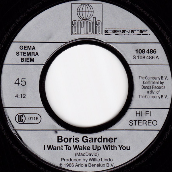 Boris Gardiner - I Want To Wake Up With You tweedehands 7 inch LP bij Run4Records