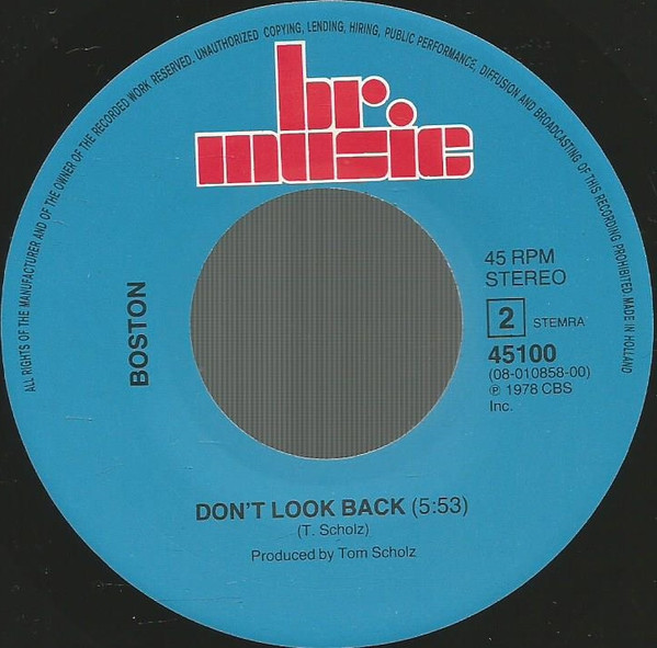 Boston - More Than A Feeling / Don't Look Back tweedehands 7 inch LP bij Run4Records