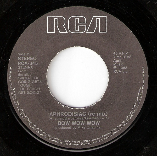 Bow Wow Wow - The Man Mountain tweedehands 7 inch LP bij Run4Records