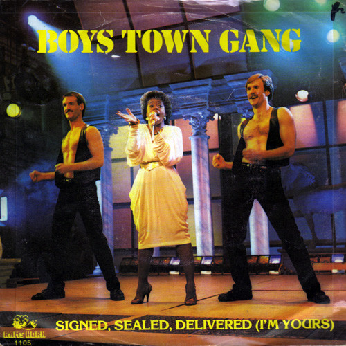Boys Town Gang - Signed, Sealed, Delivered (I'm Yours) tweedehands 7 inch LP bij Run4Records