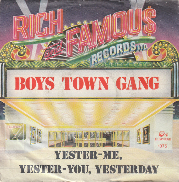 Boys Town Gang - Yester-Me, Yester-You, Yesterday tweedehands 7 inch LP bij Run4Records