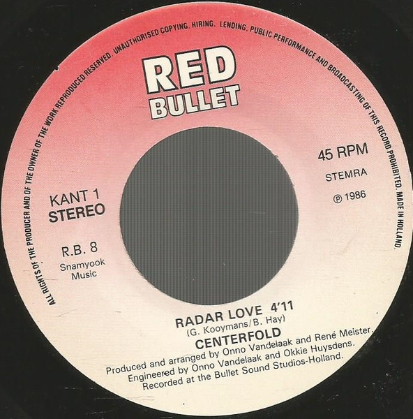 Centerfold - Radar Love tweedehands 7 inch LP bij Run4Records