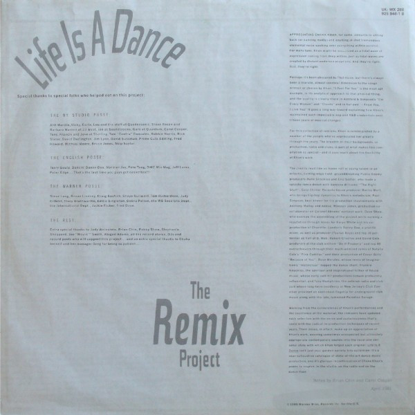Chaka Khan - Life Is A Dance - The Remix Project tweedehands soul LP bij Run4Records