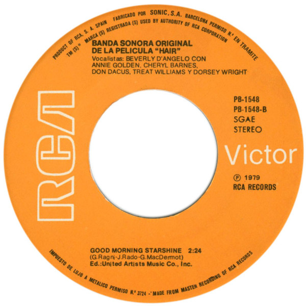 Cheryl Barnes, Beverly D'Angelo - Hair Banda Sonora De La Película tweedehands 7 inch LP bij Run4Records