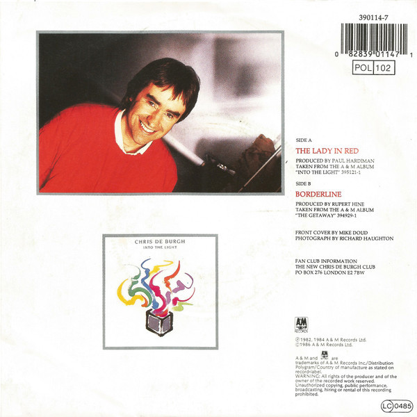 Chris De Burgh - The Lady In Red tweedehands 7 inch LP bij Run4Records