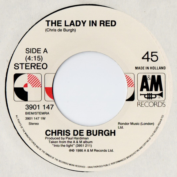 Chris De Burgh - The Lady In Red tweedehands 7 inch LP bij Run4Records
