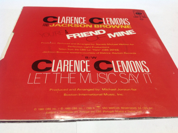 Clarence Clemons, Jackson Browne - You're A Friend Of Mine tweedehands 7 inch LP bij Run4Records