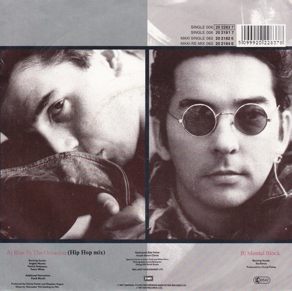 Climie Fisher - Rise To The Occasion (Hip Hop Mix) tweedehands 7 inch LP bij Run4Records