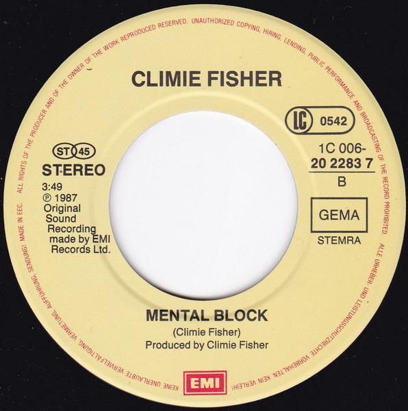 Climie Fisher - Rise To The Occasion (Hip Hop Mix) tweedehands 7 inch LP bij Run4Records