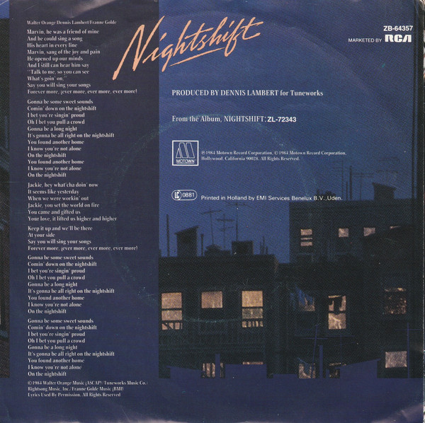 Commodores - Nightshift tweedehands 7 inch LP bij Run4Records