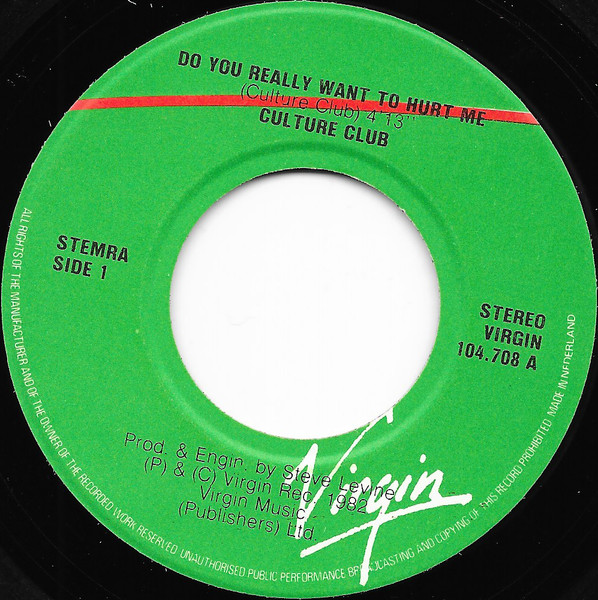 Culture Club - Do You Really Want To Hurt Me tweedehands 7 inch LP bij Run4Records