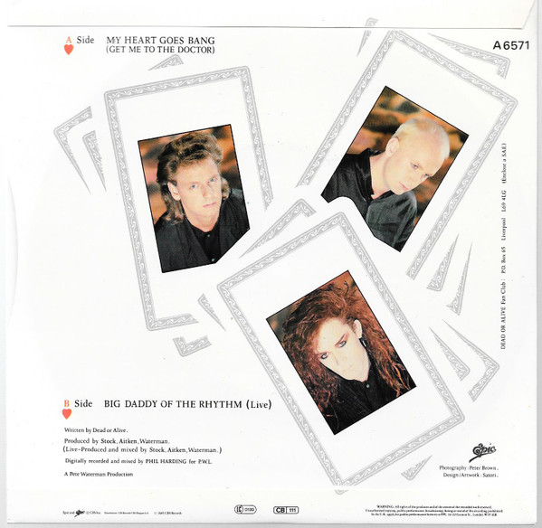 Dead Or Alive - My Heart Goes Bang (Get Me To The Doctor) tweedehands 7 inch LP bij Run4Records