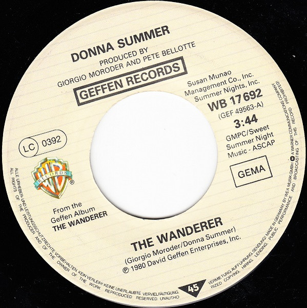 Donna Summer - The Wanderer tweedehands 7 inch LP bij Run4Records
