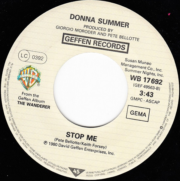 Donna Summer - The Wanderer tweedehands 7 inch LP bij Run4Records