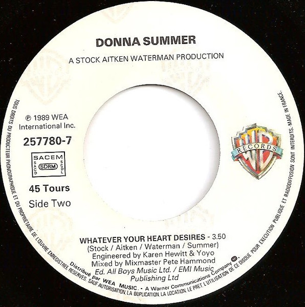Donna Summer - This Time I Know It's For Real tweedehands 7 inch LP bij Run4Records