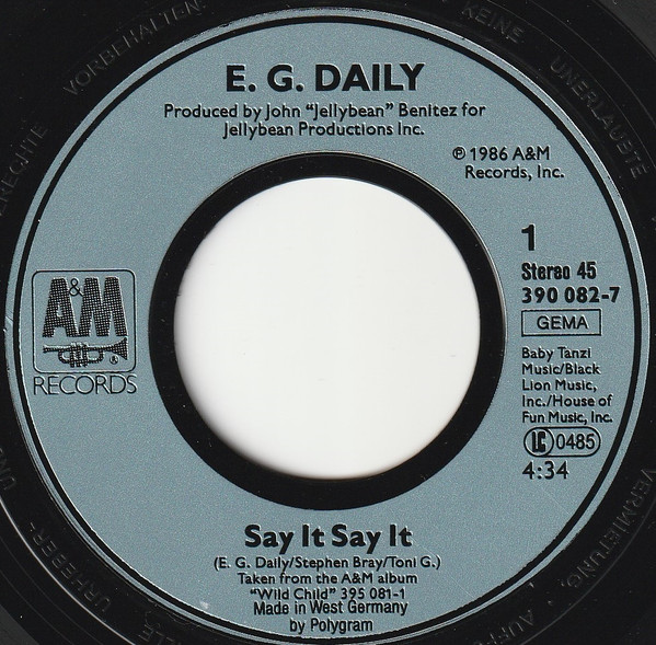 E.G. Daily - Say It, Say It tweedehands 7 inch LP bij Run4Records