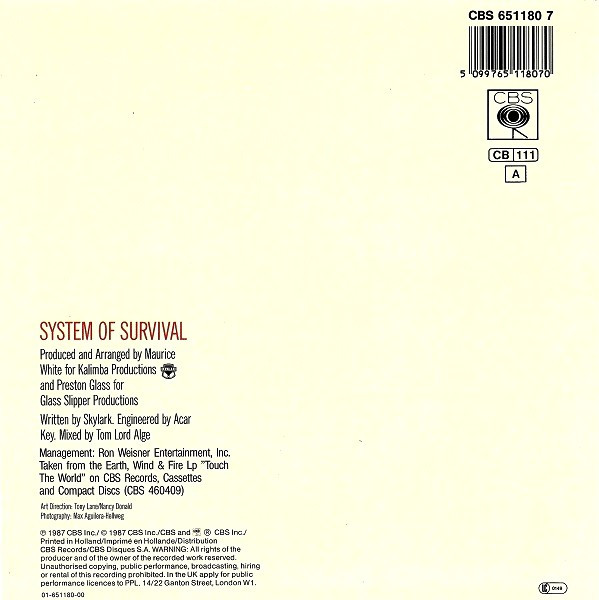 Earth, Wind & Fire - System Of Survival tweedehands 7 inch LP bij Run4Records