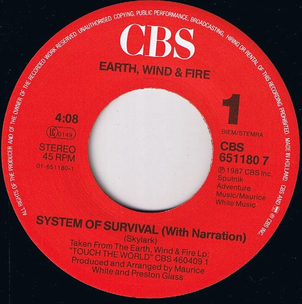 Earth, Wind & Fire - System Of Survival tweedehands 7 inch LP bij Run4Records