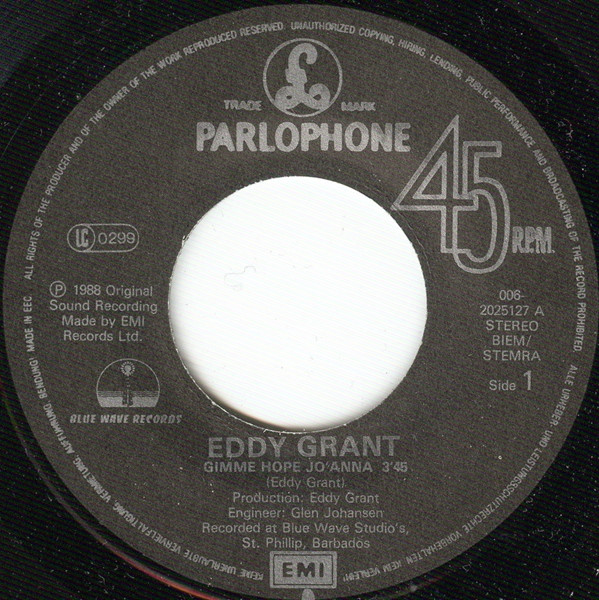 Eddy Grant - Gimme Hope Jo'Anna tweedehands 7 inch LP bij Run4Records