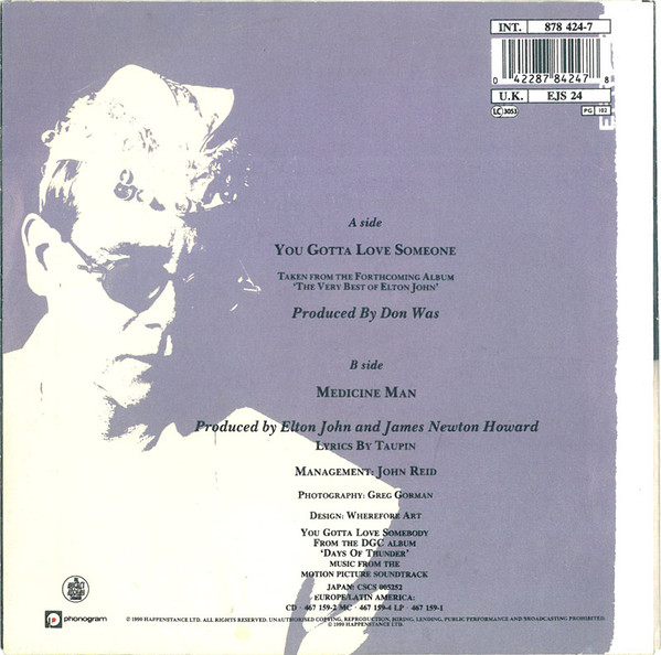 Elton John - You Gotta Love Someone tweedehands 7 inch LP bij Run4Records