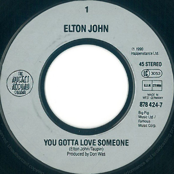 Elton John - You Gotta Love Someone tweedehands 7 inch LP bij Run4Records