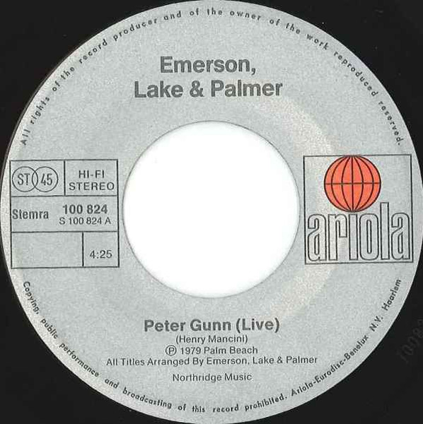 Emerson, Lake & Palmer - In Concert: Peter Gunn / Knife Edge tweedehands 7 inch LP bij Run4Records