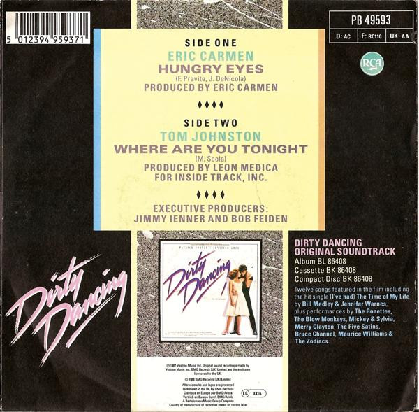 Eric Carmen - Hungry Eyes tweedehands 7 inch LP bij Run4Records