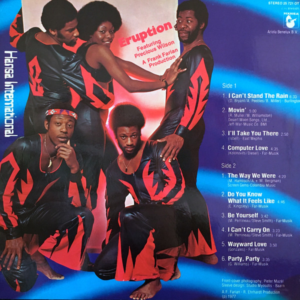 Eruption (4), Precious Wilson - I Can't Stand The Rain tweedehands disco LP bij Run4Records
