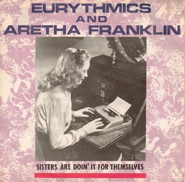 Eurythmics, Aretha Franklin - Sisters Are Doin' It For Themselves tweedehands 7 inch LP bij Run4Records