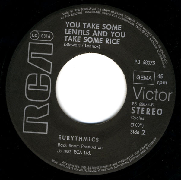 Eurythmics - Who's That Girl? tweedehands 7 inch LP bij Run4Records