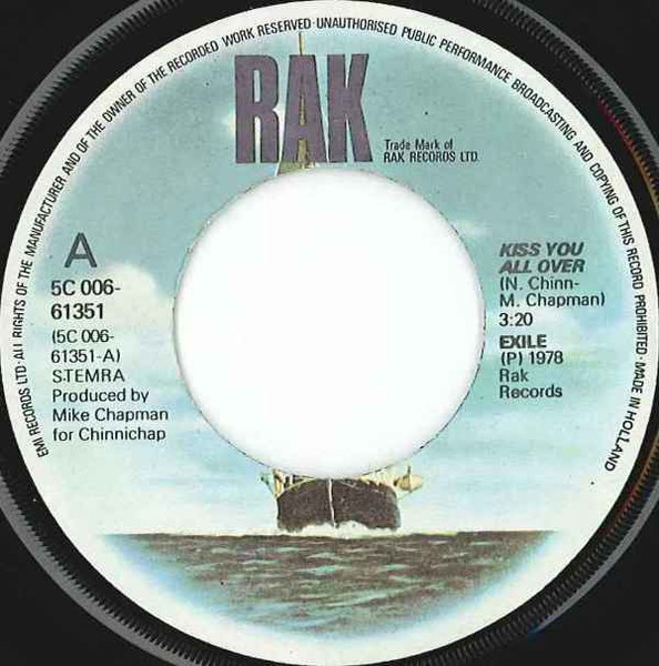 Exile (7) - Kiss You All Over tweedehands 7 inch LP bij Run4Records