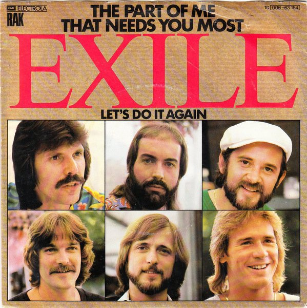 Exile (7) - The Part Of Me That Needs You Most tweedehands 7 inch LP bij Run4Records