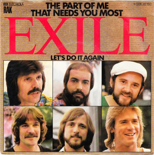 Exile (7) - The Part Of Me That Needs You Most tweedehands 7 inch LP bij Run4Records